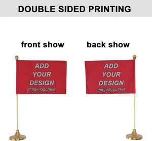 Bandera de Escritorio Personalizable para Oficina y Hogar, Estilo Vertical con Asta y Base, Bandera Promocional de Mesa Bagetu - Product Image 5