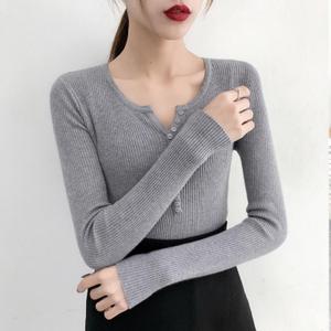 Maglione Invernale da Donna Nuovo Modello Monopetto a Maniche Lunghe, Maglia Interna Modellante Colorata - Product Image 4