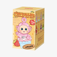 Authentique POP MART Teletubbies Afternoon Tea Diary Pendentif en vinyle et peluche Ensemble complet de 8 pièces Boîte mystère Breloque de sac Cadeau