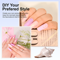 Kit de vernis à ongles en gel pour nail art, 6 couleurs, longue durée, liquide UV, couleur bonbon, bouteille non toxique