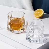 Verres à liqueur en verre épais et réutilisables, fabriqués à la main, en cristal classique, nouveauté, couleurs personnalisées