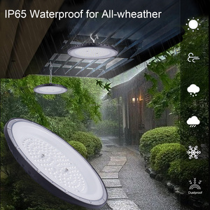 Lámpara Industrial Comercial UFO de Alta Potencia para Estadios, Estaciones de Tren, Estacionamientos, 100W-200W, Alto Brillo, IP65, Cuerpo de Aluminio - Product Image 5