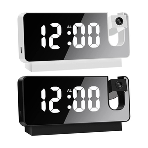 Horloge de température avec alarme Projection numérique Led miroir bureau électronique Amazones Top vente 2023 réveils - Product Image 1