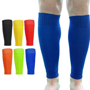 Protège-tibias respirant et antidérapant pour le <span class=keywords><strong>football</strong></span>, en Spandex et Nylon, pliable, durable, avec soutien du mollet et manchon de protection sans pied - Product Image 1