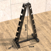 WENDY Fitness Factory Racks de rangement pour haltères pour salle de sport à domicile, 3 niveaux, 6 niveaux, 3 paires, 6 paires