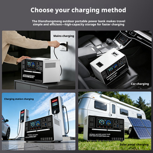 Station d'alimentation portable d'extérieur avec sortie 220V, grande capacité et longue autonomie de la batterie, idéale pour les situations d'urgence à domicile et les voyages en voiture - Product Image 5