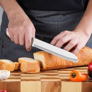 Juego de Cuchillos de Cocina Profesional Kitchenbliss de 9 Piezas con Bloque, Tijeras de Acero Inoxidable, Pelador de Verduras, Juego de Cuchillos con Mango Rosa - Product Image 5