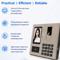 Machine de contrôle d'accès et de pointage des heures JINGXIN avec reconnaissance faciale et empreintes digitales, multilingue, accès réseau TCP/IP, pour le contrôle des présences du personnel