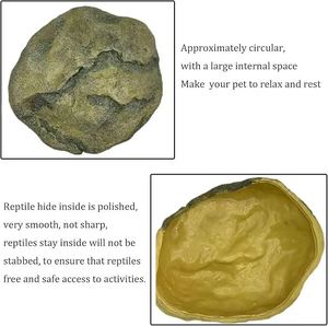 Abri extra large en résine pour reptiles, cachette pour serpents, abri pour terrarium pour python <span class=keywords><strong>ball</strong></span>, habitat pour lézards, gecko léopard, <span class=keywords><strong>dragon</strong></span> barbu - Product Image 3