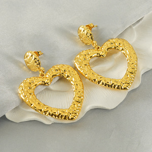 Boucles d'oreilles clous à motif géométrique en acier inoxydable, tendance, inaltérables, accessoires pour femmes, bijoux hypoallergéniques, mode, <span class=keywords><strong>Noël</strong></span> - Product Image 2