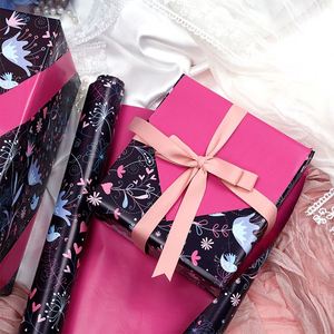 Factory Valentine Disposable Coated Double-Sided Printed Gift Wrapping <b>Paper</b> <b>Roll</b> 43x300cm - Product Image 5