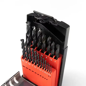 Set mata bor HSS Jobber 19 buah, titik terpisah 118 derajat, Set mata bor putar profesional untuk plastik logam kayu - Product Image 3