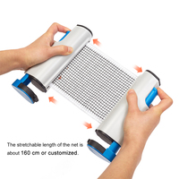 Accessoires de filet de tennis de table filet de ping pong rétractable portable en stock