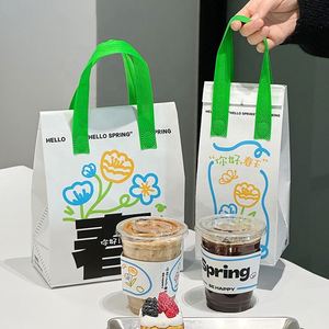 กระเป๋าเก็บความร้อนแบบใช้ซ้ำได้สำหรับขายส่ง ETpack กระเป๋าเก็บความเย็นแบบไม่ทอสั่งทำพิเศษสำหรับส่งอาหาร นม เค้ก ขนมปัง - Product Image 1