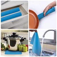 Napperon de table moderne épais, imperméable, résistant à l'huile, antidérapant, isolant thermique, réutilisable, 60x40cm, en silicone solide
