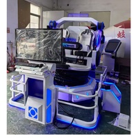 Reality 3D Cinema Indoor Metal & Plastic VR Gaming Machine avec rotation de 360 degrés pour 2 joueurs