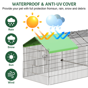 Poulailler en métal personnalisable, installation facile, cages à poules pondeuses en acier renforcé, abri automatique pour <span class=keywords><strong>animaux</strong></span> <span class=keywords><strong>de</strong></span> <span class=keywords><strong>ferme</strong></span>, poulailler - Product Image 4