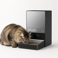 Distributeur de nourriture intelligent pour animaux de compagnie USMILEPET avec caméra, grande capacité 5L, contrôle par application WiFi, vision nocturne, audio bidirectionnel, pour chats et chiens, à domicile