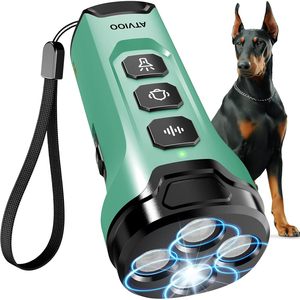 Appareil anti-aboiement pour chien Atvioo, 3 émetteurs ultrasoniques, batterie rechargeable, entraînement humain pour chiens - Product Image 1