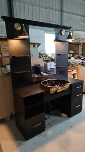 Tocador con espejo de madera de gama alta con cajones tocador <span class=keywords><strong>Suite</strong></span> con muebles de dormitorio con espejo - Product Image 3