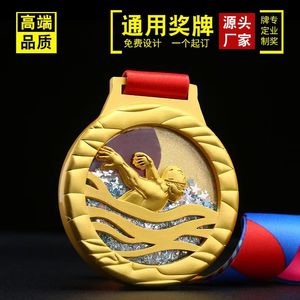 Médailles en laiton <span class=keywords><strong>3D</strong></span> de style japonais personnalisé conception libre logo de natation sport <span class=keywords><strong>ping</strong></span>-<span class=keywords><strong>pong</strong></span> récompenses thème féerique fabrication de souvenirs et de cadeaux - Product Image 5
