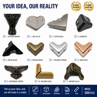 Protections d'angle en métal OEM, faciles à installer, autocollantes, pour armoires et tiroirs de cuisine