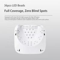 30% de réduction sur la lampe UV LED pour ongles blanche 36W, 395 Um 405 Um, lumière bleue LED UV pour pédicure et manucure