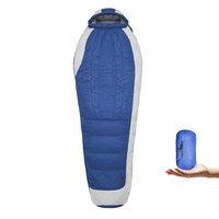 Sac de couchage enveloppant ultra compact 3 saisons, format mummy, pliable, petite taille, sac de compression pour randonnée, trekking, voyages en plein air
