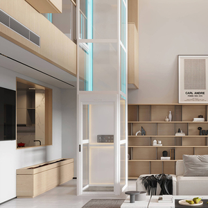 Elevadores Residenciales Hidráulicos para Exteriores de 2-5 Pisos, Sin Eje, Fabricados en China, para 4/5/6 Personas, con Piso de PVC, Elevadores Domésticos Pequeños - Product Image 1