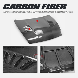 Capó Ventilado de Fibra de Carbono Estilo VRS para NISSAN 370Z Z34 2009-2019 con Pernos - Nuevo, Fácil de Instalar - Product Image 2