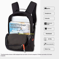 Sac à dos de voyage léger et élégant en nylon, imperméable, pour le sport, les activités de plein air et la montagne, sac à dos pour ordinateur