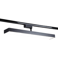 Luz de Riel Magnética LED COB Ajustable, Diseño Moderno de Tira Larga, Montaje en Superficie de Techo, Alto CRI 95, Luz de Relleno para Hotel