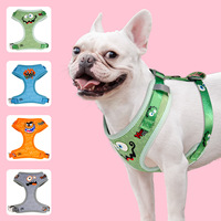 Harnais pour chien Halloween personnalisable sangle de poitrine sans traction sécurité réfléchissante pour costume d'animal de compagnie remise en gros nylon durable