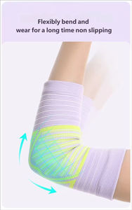 Manchon de soutien du coude en tricot sportif, haute compression élastique, protège-coude respirant pour le fitness, le basketball et la gym - Product Image 3