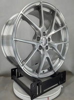 Jantes de voiture en alliage d'aluminium forgées monobloc argentées 19 20 pouces 5*112 5*120 5*130 pour BMW Porsche Corvette C8 Tuning