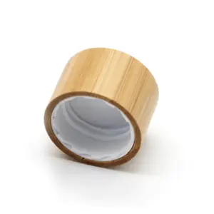 24/410 Natural Bamboo Lid Wooden Screw Cap For Cosmetic Bottle Eco-friendly Cosmetic Caps bamboo lid /bamboo cap/screw cap