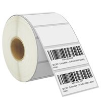 Etiquetas de Papel Sintético 2x1, Rollos de Etiquetas Térmicas Directas, 1000 Hojas, Etiqueta de Envío Térmica Directa para Impresora de Códigos de Barras