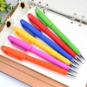 Wholesale Spray Multi-color Plastic Gel <b>Pen</b> With <b>Refill</b> Ink 0.5MM Black or Blue Printed Custom Logo for Stationery - Product Image 6