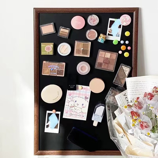 Magnetic Makeup Blackboard, Cosmetic Refrigerator, Magnetic Blackboard Wall Storage, Decoration, Photo Wall Display Board