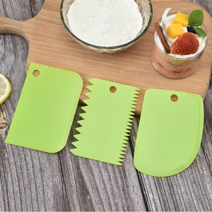 Ensemble de spatules à pâtisserie 3 pièces en plastique PP, coupe-pâte et crème, outils de pâtisserie ménagers, compatibles lave-vaisselle - Product Image 5