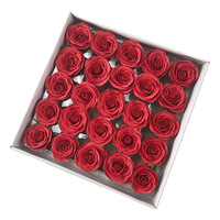 Bouquet de fleurs de savon rose éveillée à sept couches, boîte cadeau de fleurs préservées, têtes de fleurs décoratives de qualité supérieure, exclusivité