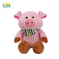 아기 부드러운 장난감 동물 100 코 튼 기업 마스코트 박제 동물 밤 빛 핑크 동물원 돼지 이색 동물 인형 마스코트
