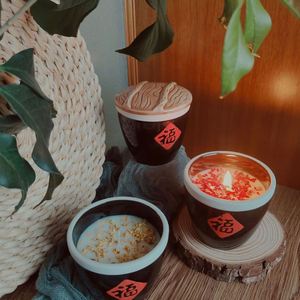 Vela Aromática de Cera de Soja con Diseño Novedoso 3D Retro para Decoración del Hogar, con Flores Secas, Regalo 2026 - Product Image 2