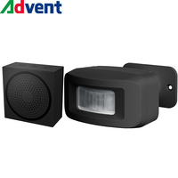 Mini détecteur de mouvement infrarouge PIR, capteur d'alarme sans fil avec sonnette sans fil colorée, systèmes d'alarme, sonnette sans fil intelligente