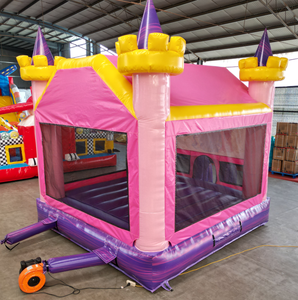 <span class=keywords><strong>Castillo</strong></span> Inflable Comercial, <span class=keywords><strong>Castillo</strong></span> Inflable de Princesa Rosa, Casa de Brinco Inflable para Niños - Product Image 4