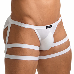 Nuovo Design Slip <span class=keywords><strong>da</strong></span> <span class=keywords><strong>Uomo</strong></span> Europeo Americano Sexy Traspirante Assorbente a Vita Bassa con Sacchetto a U Convesso e Lacci - Lingerie - Product Image 2