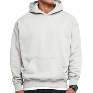 Wholesale Plain <b>Thick</b> Fleece Hoodie Men 6741 Custom Logo Streetwear Oversized Heavyweight Hooded Unisex Sweatshirt Clothing - Product Image 1