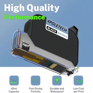 Snel drogende inktcartridge, droogtijd 3-5s, voor handheld inkjetprinter, online inkjetprinter, thermische inkjetprinter - Product Image 1