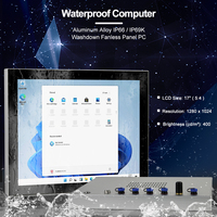 PC Industrial con Pantalla Táctil, Totalmente de Aluminio, 12, 15, 17, 19 Pulgadas, IP66, Sin Ventilador, Panel PC Industrial con Pantalla Táctil