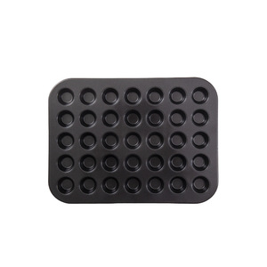 แม่พิมพ์เค้กมินิ 35 48 ชิ้น ถาดอบเหล็กคาร์บอน แม่พิมพ์มัฟฟินทรงกลม สำหรับใช้ในบ้านและเชิงพาณิชย์ ใช้กับเตาอบได้ - Product Image 3